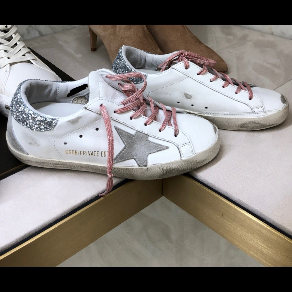 Golden Goose Sneakers - Pink/Grey. Worn twice